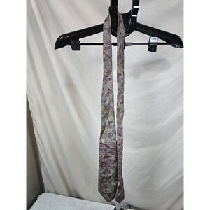 Vintage Justin David Silk Floral Tie Handmade In The USA